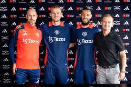 De Liga và Mazraoui tái ngộ HLV Erick ten Hag tại Manchester United. (Nguồn: Manutd)