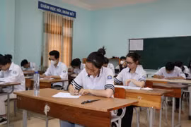 Thí sinh thi tốt nghiệp THPT 2023. (Ảnh: Hữu Quyết/TTXVN)