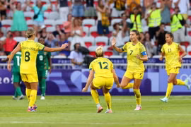 Australia giành chiến thắng ở trận cầu điên rồ tại Olympic Paris 2024. (Nguồn: Getty Images)