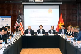 Chủ tịch nước Trần Đại Quang tiếp Liên minh các doanh nghiệp Hoa Kỳ trong APEC. (Ảnh: Nhan Sáng/TTXVN)