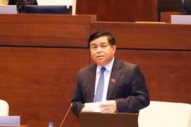 Bộ trưởng Bộ Kế hoạch và Đầu tư Nguyễn Chí Dũng phát biểu. (Ảnh: Nguyễn Dân/TTXVN)