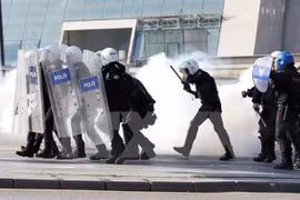 Cảnh sát Thổ Nhĩ Kỳ. (Nguồn: THX/TTXVN)