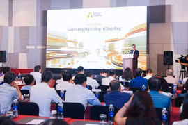 Lễ công bố Giải thưởng Hành động vì Cộng đồng. (Ảnh: PV/Vietnam+)
