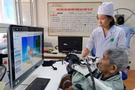 Phục hồi chức năng cho người bệnh với sự hỗ trợ của các thiết bị hiện đại. (Ảnh: T.G/Vietnam+)