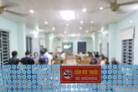 Cuộc thi nhằm đẩy mạnh việc tuyên truyền về Luật phòng chóng tác hại của thuốc lá. (Ảnh: PV/Vietnam+)