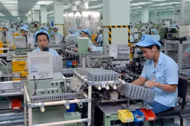 Dây chuyền sản xuất motor điện loại nhỏ. (Ảnh: Danh Lam/TTXVN)