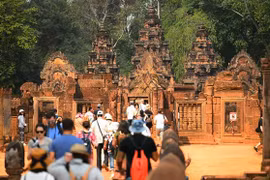 Một địa điểm thu hút đông khách du lịch ở Siem Reap, Campuchia. (Nguồn: shutterstock.com)