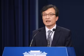 Người phát ngôn Phủ Tổng thống Hàn Quốc Kim Eui-kyeom. (Nguồn: Yonhap)