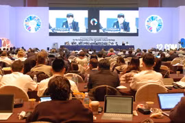Nghệ thuật Bài chòi Trung Bộ chính thức được UNESCO công nhận là Di sản văn hóa phi vật thể đại diện của nhân loại. (Ảnh: TTXVN)