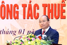 Thủ tướng Nguyễn Xuân Phúc phát biểu chỉ đạo. (Ảnh: Thống Nhất/TTXVN)