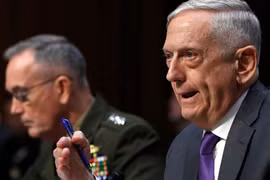 Bộ trưởng Quốc phòng Mỹ James Mattis. (Nguồn: AP)