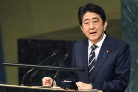 Thủ tướng Nhật Bản Shinzo Abe. (Nguồn: Kyodo)