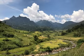 Những thửa ruộng bậc thang ở Bát Xát. (Ảnh: Hồng Ninh/TTXVN)