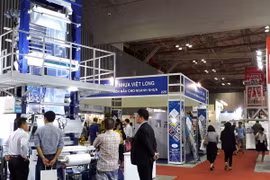 Một góc Triển lãm VietnamPlas 2017. (Nguồn: Vietnam+)