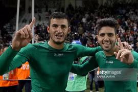 Tiền đạo Hussein (trái) của U23 Iraq. (Nguồn: Getty)