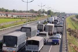 Cao tốc Thành phố Hồ Chí Minh-Trung Lương. (Ảnh: Bùi Giang/TTXVN)