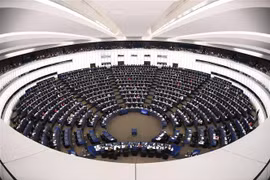 Toàn cảnh phiên họp Nghị viện châu Âu ở Strasbourg, Pháp. (Ảnh: AFP/TTXVN)