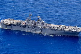 Tàu tấn công đổ bộ U.S.S Boxer. (Nguồn: thedefensepost.com)