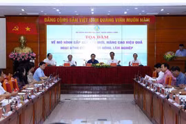 Quang cảnh buổi tọa đàm. (Ảnh: Vũ Sinh/TTXVN)