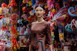 Những thiết kế lụa đậm chất Hà thành cho mùa thu của Hà Linh Thư
