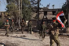 Binh sỹ ủng hộ Chính phủ Syria. (Ảnh: AFP/TTXVN)