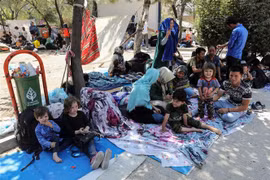 Người di cư tại khu trại tạm ở Ankara, Thổ Nhĩ Kỳ. (Ảnh: AFP/TTXVN)