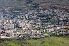 Hình ảnh thị trấn Majdal Shams trên Cao nguyên Golan do Israel chiếm đóng ngày 26/3/2019. (Ảnh: AFP/TTXVN)