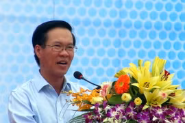 Trưởng ban Tuyên giáo Trung ương Võ Văn Thưởng. (Ảnh: Tá Chuyên/TTXVN)