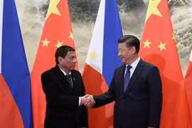 Chủ tịch Trung Quốc Tập Cận Bình và Tổng thống Philippines Rodrigo Duterte. (Nguồn: cnnphilippines)