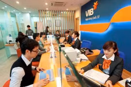 Giao dịch tại VIB. (Ảnh: CTV/Vietnam+)