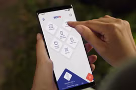 BIDV phát triển nhiều dịch vụ công nghệ hiện đại phục vụ khách hàng. (Ảnh: Vietnam+)
