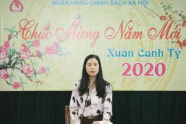 Bà Trần Lan Phương, Phó Tổng Giám đốc Ngân hàng Chính sách xã hội. (Ảnh: Vietnam+)