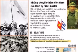 Những chuyến thăm Việt Nam của lãnh tụ Fidel Castro