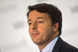 Thủ tướng Italy Matteo Renzi trong cuộc họp báo ở Bratislava, Slovakia. (Nguồn: EPA/TTXVN) 