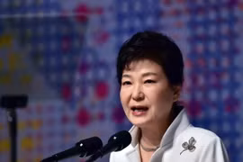 Tổng thống Hàn Quốc Park Geun-hye tại một sự kiện ở Seoul. (Nguồn: AFP/TTXVN) 