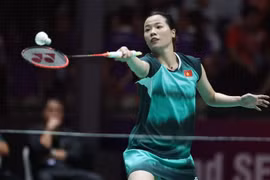 Vận động viên Nguyễn Thùy Linh. (Ảnh: Minh Quyết/TTXVN)