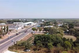 Khu công nghiệp và dân cư Đồng Phú quy hoạch với diện tích hơn 6.300ha nằm trên địa bàn 6 xã của huyện Đồng Phú, tỉnh Bình Phước liền kề với tỉnh Bình Dương và trục giao thông ĐT 741. (Ảnh: Sỹ Tuyên/TTXVN)