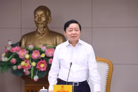 Phó Thủ tướng Trần Hồng Hà phát biểu chỉ đạo. (Ảnh: Văn Điệp/TTXVN)