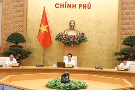 Phó Thủ tướng Vũ Đức Đam chủ trì cuộc họp. (Ảnh: Văn Điệp/TTXVN)