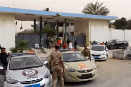 Lực lượng an ninh Libya được triển khai tại thủ đô Tripoli sau một vụ tấn công. (Nguồn: AFP/TTXVN)