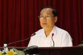 Bí thư Tỉnh ủy Kiên Giang Trần Minh Thống. (Ảnh: Bùi Như Trường Giang/TTXVN)