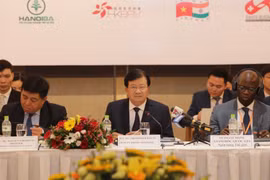 Phó Thủ tướng Chính phủ Trịnh Đình Dũng phát biểu chỉ đạo diễn đàn. (Ảnh: Trần Việt/TTXVN)