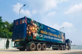 Theo kế hoạch, Vietnam Airlines sẽ phục vụ nhãn lồng Hưng Yên trên hơn 70 đường bay nội địa và quốc tế. (Ảnh: VNA cung cấp)