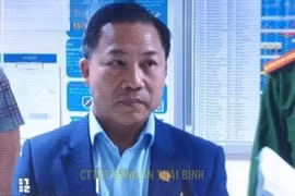 Cơ quan Cảnh sát điều tra Công an tỉnh công bố các Quyết định và Lệnh đối với Lưu Bình Nhưỡng. (Nguồn: Công an Thái Bình)