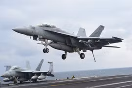 Máy bay F/A-18F Super Hornet. (Nguồn: AFP/TTXVN) 