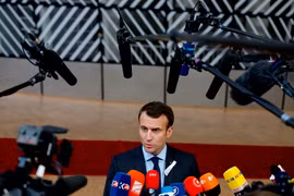 Tổng thống Pháp Emmanuel Macron. (Nguồn: THX/TTXVN)