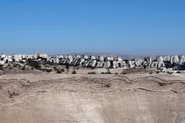 Khu định cư Maale Adumim của Israel ở Bờ Tây ngày 26/10/2017. (Nguồn: AFP/TTXVN)