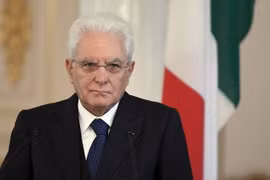 Tổng thống Italy Sergio Mattarella. (Nguồn: AFP/TTXVN)