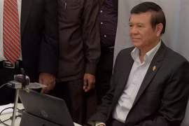 Cựu Chủ tịch đảng Cứu nguy dân tộc (CNRP) đối lập Kem Sokha. (Nguồn: AFP/TTXVN)