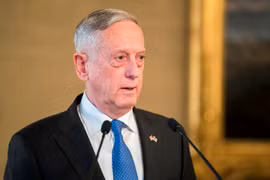 Bộ trưởng Quốc phòng Mỹ Jim Mattis . (Nguồn: THX/TTXVN)